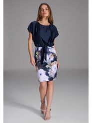 SWING Sukienka w kolorze granatowym rozmiar: 44. Niebieskie sukienki damskie Swing, bez wzorów, bez ramiączek. Za 260.99 zł.