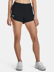 Under Armour Szorty funkcyjne "Lighter Than Air" w kolorze czarnym rozmiar: L. Czarne spodenki sportowe damskie Under Armour, l, bez wzorów, z materiału, outdoorowe. Za 127.35 zł.