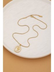 Atelier MIU Pozłacany naszyjnik z zawieszką i perłami - dł. 45 cm rozmiar: onesize. Białe naszyjniki damskie atelier MIU, z perłą, pozłacane. Za 39.99 zł.