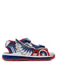 Geox Sandały J Sandal Android Boy J450QA 01454 C0200 D Niebieski. Niebieskie sandały chłopięce Geox, ze skóry, bez zapięcia. Za 349.99 zł.