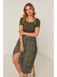 Joséfine Sukienka "Evelya" w kolorze khaki rozmiar: M. Brązowe sukienki damskie Joséfine, bez wzorów, bez ramiączek. Za 137.95 zł.