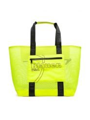 Blauer Torebka S5GOFAN01/BEA Żółty. Żółte shopper bag Blauer, bez wzorów, z materiału, bez dodatków. Za 169.99 zł.
