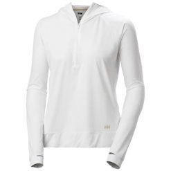 Damska bluza z kapturem zapinana na zamek 1/2 Helly Hansen Shine Solen. Białe bluzy damskie Helly Hansen, l, bez wzorów, z elastanu, z kapturem. Za 422.00 zł.