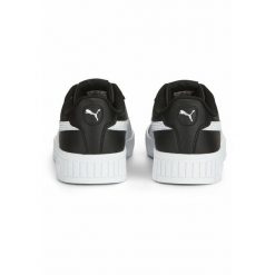 Damskie sneakersy Carina 2.0 PUMA Black White Silver Metallic. Białe obuwie sportowe damskie Puma, bez zapięcia, tenisowe. W wyprzedaży za 239.00 zł.