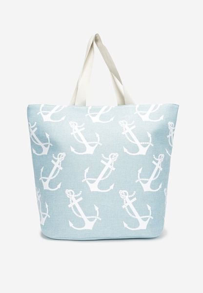 Jasnoniebieska Torebka Melet. Niebieskie torebki klasyczne damskie Born2be, zdobione, bez dodatków. Za 49.99 zł.