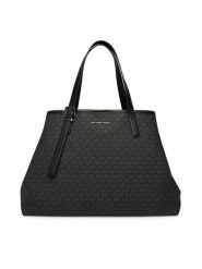 MICHAEL Michael Kors Torebka 33R6LHDT9B Czarny. Czarne shopper bag MICHAEL Michael Kors, bez wzorów, ze skóry, bez dodatków. Za 1,529.00 zł.