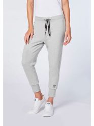 Chiemsee Spodnie dresowe "Levu" w kolorze jasnoszarym rozmiar: XL. Szare spodnie dresowe damskie Chiemsee, xl, bez wzorów, z bawełny. Za 87.19 zł.