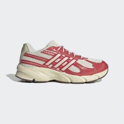 Sneakersy damskie ADIDAS Technochaos 2000. Czerwone obuwie sportowe treningowe Adidas, z syntetyku. Za 379.99 zł.