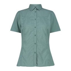 Koszula damska turystyczne CMP 34S6206. Zielone koszule damskie CMP, s, bez wzorów, sportowe, bez kołnierzyka, bez ramiączek. Za 240.20 zł.