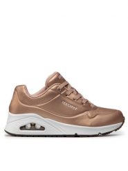 Skechers Sneakersy Rose Bold 73691/RSGD Różowy. Czerwone obuwie sportowe damskie Skechers, ze skóry, bez zapięcia. Za 273.71 zł.