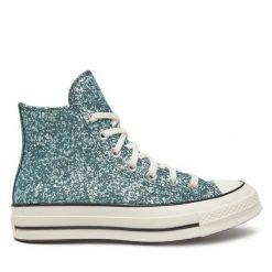 Trampki Converse. Niebieskie trampki damskie Converse, bez wzorów, bez zapięcia. Za 309.99 zł.
