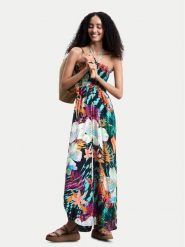 Desigual Kombinezon Daikiri 26SWPW57 Kolorowy Regular Fit. Sukienki damskie Desigual, bez wzorów, z wiskozy, bez ramiączek. Za 429.99 zł.