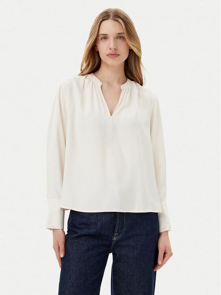 Tommy Hilfiger Bluzka WW0WW44049 Écru Regular Fit. Bluzki damskie Tommy Hilfiger, bez wzorów, z wiskozy, bez kołnierzyka, bez ramiączek. Za 239.99 zł.