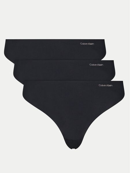Calvin Klein Underwear Komplet stringów 000QD3558E Czarny. Czarne komplety bielizny Calvin Klein Underwear, bez wzorów, z syntetyku. Za 109.99 zł.