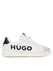 HUGO Sneakersy G01154 S Biały. Białe buty sportowe chłopięce Hugo, ze skóry, bez zapięcia. Za 649.99 zł.