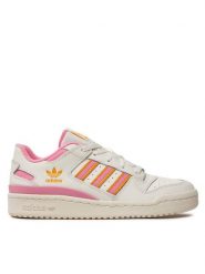 Adidas Sneakersy Forum Low Cl W IF7213 Biały. Białe obuwie sportowe damskie Adidas, ze skóry, bez zapięcia. Za 379.99 zł.