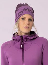 LaMunt Czapka beanie w kolorze fioletowym rozmiar: onesize. Różowe czapki damskie LaMunt, bez wzorów, z wełny. Za 117.17 zł.