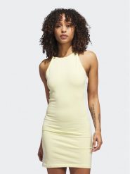 Adidas Sukienka codzienna Adicolor Classics Tight Summer Dress IB7403 Żółty Slim Fit. Żółte sukienki damskie Adidas, bez wzorów, z bawełny, bez ramiączek. Za 69.99 zł.