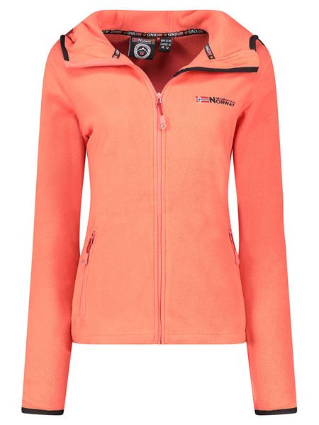 Geographical Norway Kurtka polarowa "Unicia" w kolorze pomarańczowym rozmiar: XL. Pomarańczowe kurtki damskie Geographical Norway, xl, bez wzorów, z polaru, bez kaptura. Za 101.23 zł.