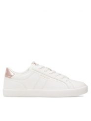 Kappa Sneakersy Logo Roeraw 2 321W6WW-A2Z Biały. Białe obuwie sportowe damskie Kappa, z syntetyku, bez zapięcia. Za 169.99 zł.