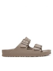 Birkenstock Klapki Arizona Eva 1030466 Beżowy. Brązowe klapki damskie Birkenstock, bez wzorów, z syntetyku, bez obcasa, bez zapięcia. Za 199.99 zł.
