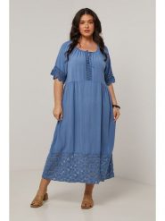 Curvy Lady Sukienka w kolorze niebieskim rozmiar: 40/42. Niebieskie sukienki damskie Curvy Lady, bez wzorów, z koronki, klasyczne, bez ramiączek. Za 114.17 zł.