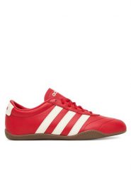 Adidas Sneakersy Grand Court Lo JQ9691 Czerwony. Czerwone obuwie sportowe damskie Adidas, ze skóry, bez zapięcia. Za 249.99 zł.