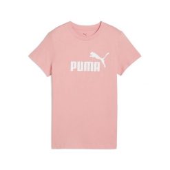Damska koszulka z logo ESS No. 1 PUMA Pink Fruit. Czerwone koszulki damskie Puma, xs, bez wzorów, bez kołnierzyka, bez ramiączek. W wyprzedaży za 89.60 zł.