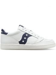 Saucony Skórzane sneakersy w kolorze biało-granatowym rozmiar: 40,5. Białe obuwie sportowe damskie Saucony, bez zapięcia. Za 250.94 zł.