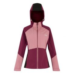Damska Kurtka Desoto Soft Shell. Czarne kurtki damskie Regatta, m, bez wzorów, z elastanu, z kapturem. Za 149.99 zł.