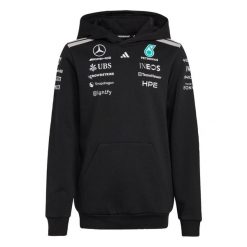 Bluza Z Kapturem Mercedes - Amg Petronas Formula 1 Team Driver. Czarne bluzy damskie Adidas, bez wzorów, z polaru, z kapturem. Za 369.00 zł.