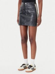 Adidas Spódnica z imitacji skóry Pleather KE5034 Czarny Regular Fit. Czarne spódnice damskie Adidas, bez wzorów, ze skóry. Za 339.99 zł.