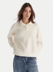 Roxy Bluza Rise & Vibe Sweet Fleece ERJFT05012 Biały Relaxed Fit. Białe bluzy damskie Roxy, m, bez wzorów, z syntetyku, bez kaptura. Za 179.99 zł.