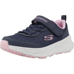Buty SKECHERS EDGERIDE SMOOTH JOURNEY Niebieski. Białe obuwie trekkingowe damskie Skechers, z syntetyku, bez zapięcia. Za 155.99 zł.