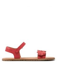 Froddo Sandały Barefoot Flexy Flowers G3150265 D Czerwony. Czerwone sandały dziewczęce Froddo, ze skóry, bez obcasa, bez zapięcia. Za 239.99 zł.