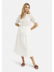 Milano Italy Bluzka w kolorze białym rozmiar: 42. Białe bluzki damskie Milano Italy, bez wzorów, z bawełny, bez kołnierzyka, bez ramiączek. Za 173.99 zł.