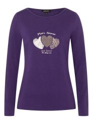 More & More Koszulka w kolorze fioletowym rozmiar: 46. Różowe koszulki damskie More & More, bez wzorów, bez kołnierzyka, bez ramiączek. Za 56.99 zł.