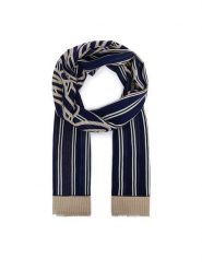 Tommy Hilfiger Szal Script AW0AW18869 Granatowy. Niebieskie szaliki damskie Tommy Hilfiger, bez wzorów. Za 249.99 zł.