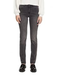 ESPRIT Dżinsy - Slim fit - w kolorze antracytowym rozmiar: W27/L32. Czarne jeansy damskie ESPRIT. Za 52.67 zł.
