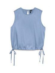 Vero Moda Bluzka w kolorze błękitnym rozmiar: S. Niebieskie bluzki damskie Vero Moda, s, bez wzorów, bez kołnierzyka, bez ramiączek. Za 83.42 zł.