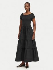 BOSS Sukienka codzienna C_Enight 50556386 Czarny Regular Fit. Czarne sukienki damskie Boss, bez wzorów, z bawełny, bez ramiączek. Za 899.99 zł.