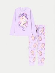 Coccodrillo Piżama ZC4448117PJS Fioletowy. Fioletowe piżamy dziewczęce COCCODRILLO, bez wzorów, z bawełny, bez ramiączek. Za 59.99 zł.