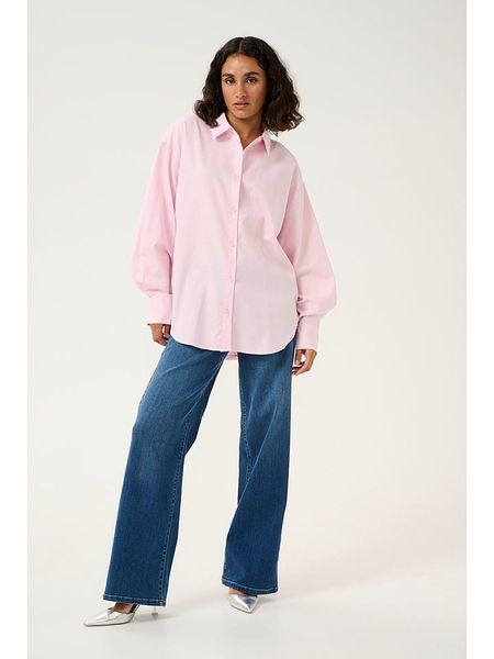 Kaffe Koszula "Selma" w kolorze jasnoróżowym rozmiar: 42. Różowe koszule damskie Kaffe, bez wzorów, bez kołnierzyka, bez ramiączek. Za 120.95 zł.
