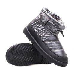 Buty Lee Cooper W LCJ-23-44-1966L srebrny. Szare śniegowce damskie z materiału. Za 137.52 zł.