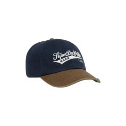 Czapka baseballowa damska z kontrastowym daszkiem Superdry. Brązowe czapki z daszkiem damskie Superdry, bez wzorów, z materiału. Za 141.45 zł.