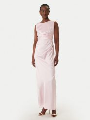 Rinascimento Sukienka wieczorowa CFC0127559003 Różowy Slim Fit. Czerwone sukienki damskie Rinascimento, bez wzorów, z syntetyku, wizytowe, bez ramiączek. Za 749.99 zł.