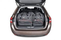 Torby Do Bagażnika Peugeot 308 Sw 2014-2021 5Szt Kjust. Czarne torby podróżne KJUST, bez wzorów, z kauczuku. Za 1,529.00 zł.
