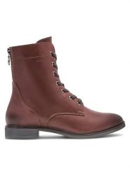 Lasocki Trzewiki EST-NEW2-18 Brązowy. Brązowe botki damskie Lasocki, ze skóry, bez obcasa, na płaskiej podeszwie, bez zapięcia. Za 189.99 zł.