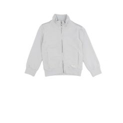 Bluza z pełny zamek błyskawiczny na co dzień. Szare bluzy damskie LEONE 1947 APPAREL, bez wzorów, z bawełny, bez kaptura. W wyprzedaży za 108.70 zł.