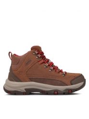 Skechers Trapery Trego Alpine Trail 167004/BRN Brązowy. Brązowe trapery damskie Skechers, z materiału, bez zapięcia. Za 669.99 zł.